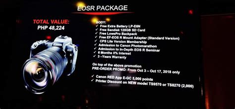 Canon EOS R Price List in PH & Specs February, 2024.